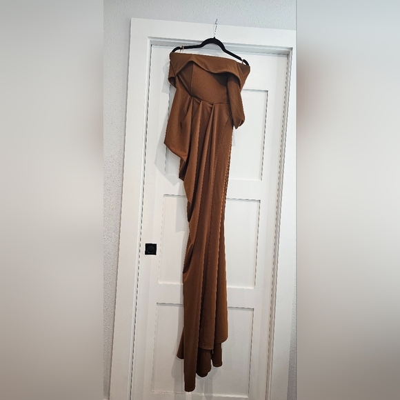 Pantora Dresses & Skirts - Pantora 'Lisa' Dress long Formal brown gown size M